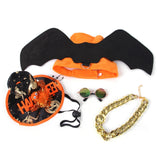 Maxbell Halloween Pet Cosplay Outfit Adjustable Harness Outfit 4Pcs for Cosplay