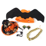 Maxbell Halloween Pet Cosplay Outfit Adjustable Harness Outfit 4Pcs for Cosplay