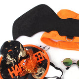 Maxbell Halloween Pet Cosplay Outfit Adjustable Harness Outfit 4Pcs for Cosplay