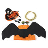 Maxbell Halloween Pet Cosplay Outfit Adjustable Harness Outfit 4Pcs for Cosplay