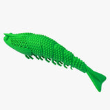 Maxbell Kitten Toothbrush Catnip Toy Chew Toy Durable Rubber for Pet Interactive Toy Red