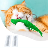 Maxbell Kitten Toothbrush Catnip Toy Chew Toy Durable Rubber for Pet Interactive Toy Red