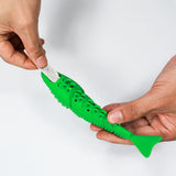 Maxbell Kitten Toothbrush Catnip Toy Chew Toy Durable Rubber for Pet Interactive Toy Red