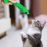 Maxbell Kitten Toothbrush Catnip Toy Chew Toy Durable Rubber for Pet Interactive Toy Red