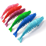 Maxbell Kitten Toothbrush Catnip Toy Chew Toy Durable Rubber for Pet Interactive Toy Red