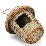 Maxbell Natural Grass Hanging Bird House Nest Hand Woven Outdoor Garden 12cmx15cm