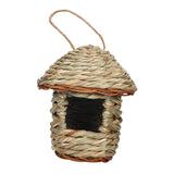Maxbell Natural Grass Hanging Bird House Nest Hand Woven Outdoor Garden 12cmx15cm