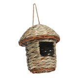 Maxbell Natural Grass Hanging Bird House Nest Hand Woven Outdoor Garden 12cmx15cm