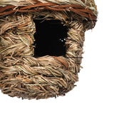 Maxbell Natural Grass Hanging Bird House Nest Hand Woven Outdoor Garden 14cmx15cm
