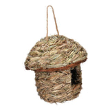 Maxbell Natural Grass Hanging Bird House Nest Hand Woven Outdoor Garden 14cmx15cm