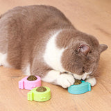 Maxbell Rotatable Catnip Wall Toys Teeth Cleaning Interactive Kitty Toy for Kitten Blue