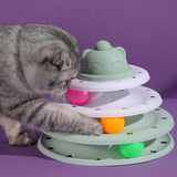 Maxbell Cat Toy Ball Tower Roller Interactive with Moving Balls Catch Toy Turntable