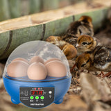 Maxbell USB 6 Eggs Incubator Automatic Egg Turner Hatching Eggs for Birds Goose Eggs Blue