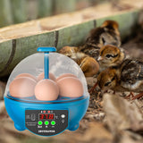 Maxbell Egg Incubator Manual Egg Turner Temperature Control for Pigeon Goose Eggs Blue