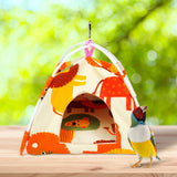 Maxbell Canvas Nest Bird House Parrot Hut Budgie Toy Macaw Bed Hanging Tent Hammock Lion