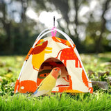 Maxbell Canvas Nest Bird House Parrot Hut Budgie Toy Macaw Bed Hanging Tent Hammock Lion