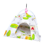 Maxbell Canvas Nest Bird House Parrot Hut Budgie Toy Macaw Bed Hanging Tent Hammock Leaves