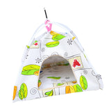 Maxbell Canvas Nest Bird House Parrot Hut Budgie Toy Macaw Bed Hanging Tent Hammock Leaves