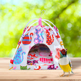 Maxbell Canvas Nest Bird House Parrot Hut Budgie Toy Macaw Bed Hanging Tent Hammock Cat