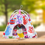 Maxbell Canvas Nest Bird House Parrot Hut Budgie Toy Macaw Bed Hanging Tent Hammock Cat