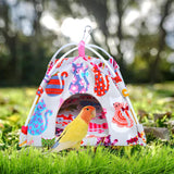 Maxbell Canvas Nest Bird House Parrot Hut Budgie Toy Macaw Bed Hanging Tent Hammock Cat
