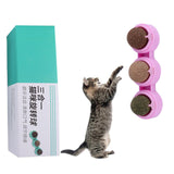 Maxbell 3Pcs Catnip Balls Set Interactive Lightweight Kitten Cat Toy for Wall Ground Blue