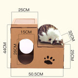 Maxbell Cat Scratcher Pad Bed Scratching Board Double Layer Corrugated Paper Folding