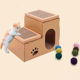 Maxbell Cat Scratcher Pad Bed Scratching Board Double Layer Corrugated Paper Folding