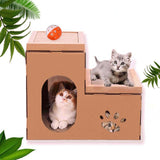Maxbell Cat Scratcher Pad Bed Scratching Board Double Layer Corrugated Paper Folding