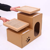 Maxbell Cat Scratcher Pad Bed Scratching Board Double Layer Corrugated Paper Folding