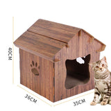 Maxbell Cat House Scratcher Sleeping Bed Scratching Pad Board Kitten Shelter Cave
