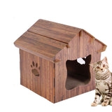 Maxbell Cat House Scratcher Sleeping Bed Scratching Pad Board Kitten Shelter Cave