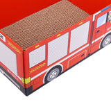 Maxbell Cat Scratcher Cardboard Scratch Pad Corrugated Scratching Bed Scratching Toy Fire Truck