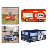 Maxbell Cat Scratcher Cardboard Scratch Pad Corrugated Scratching Bed Scratching Toy Fire Truck