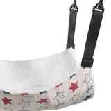 Maxbell Cat Hammock Bed Adjustable Straps Soft Hanging for Kitten Hamster Ferret red