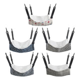 Maxbell Cat Hammock Bed Adjustable Straps Soft Hanging for Kitten Hamster Ferret red