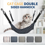 Maxbell Cat Hammock Bed Adjustable Straps Soft Hanging for Kitten Hamster Ferret red