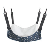 Maxbell Cat Hammock Bed Adjustable Straps Soft Hanging for Kitten Hamster Ferret blue