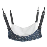 Maxbell Cat Hammock Bed Adjustable Straps Soft Hanging for Kitten Hamster Ferret blue