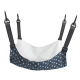 Maxbell Cat Hammock Bed Adjustable Straps Soft Hanging for Kitten Hamster Ferret blue
