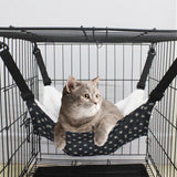 Maxbell Cat Hammock Bed Adjustable Straps Soft Hanging for Kitten Hamster Ferret blue
