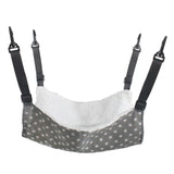 Maxbell Cat Hammock Bed Adjustable Straps Soft Hanging for Kitten Hamster Ferret gray