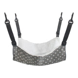 Maxbell Cat Hammock Bed Adjustable Straps Soft Hanging for Kitten Hamster Ferret gray