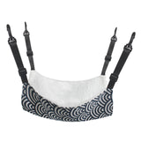 Maxbell Cat Hammock Bed Adjustable Straps Soft Hanging for Kitten Hamster Ferret white