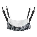 Maxbell Cat Hammock Bed Adjustable Straps Soft Hanging for Kitten Hamster Ferret white