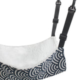 Maxbell Cat Hammock Bed Adjustable Straps Soft Hanging for Kitten Hamster Ferret white