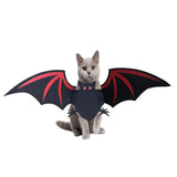 Maxbell Funny Halloween Dog Bat Wing Pets Cat Costume Apparels for Cosplay Birthday 57cmx17cm