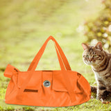 Maxbell Cat Grooming Restraint Bag Anti Bite Anti Scratching Nail Trimming Bathing Orange 42cmx25cm M