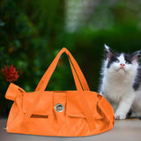 Maxbell Cat Grooming Restraint Bag Anti Bite Anti Scratching Nail Trimming Bathing Orange 42cmx25cm M