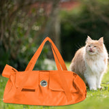 Maxbell Cat Grooming Restraint Bag Anti Bite Anti Scratching Nail Trimming Bathing Orange 42cmx25cm M